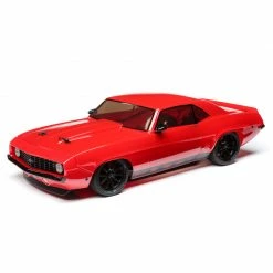 Losi 1/10 1969 Chevy Camaro V100 AWD Brushed RTR, Red for Ready-To-Run