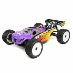 Losi 1/8 8IGHT-T 4WD Nitro Truggy RTR, Purple/Yellow for Ready-To-Run