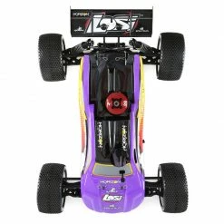Losi 1/8 8IGHT-T 4WD Nitro Truggy RTR, Purple/Yellow for Ready-To-Run -Losi RC Car LOS04011V2 A04 DTLKYZXT