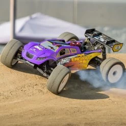 Losi 1/8 8IGHT-T 4WD Nitro Truggy RTR, Purple/Yellow for Ready-To-Run -Losi RC Car LOS04011V2 A05 DTLKYZXT