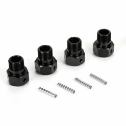 Losi Wheel Hex Black and Pin (4): MTXL/DBXL-E/DBXL 2.0 for Parts