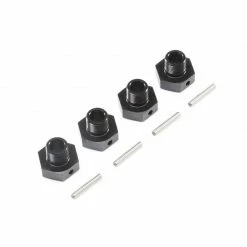 Losi 20mm Wheel Hexes and Pins Black (4): Super Baja Rey for Parts