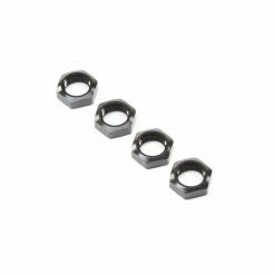 Losi Wheel Nuts, Black (4): Super Baja Rey for Parts