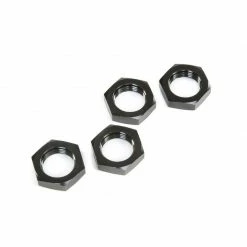 Losi Wheel Nuts, Black (4): 5ive-T 2.0 for Parts
