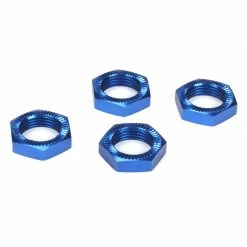 Losi Wheel Nuts, Blue Anodized (4): 5IVE-T, MINI WRC for Parts